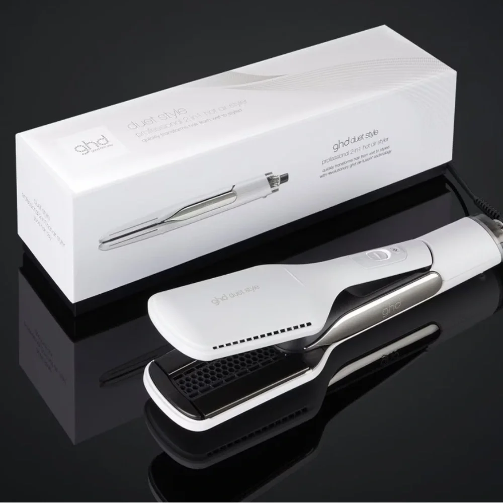 ghd white and silver 2-in-1 Hair Styler
